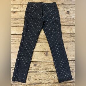 LOFT Black and White Patterned Pants